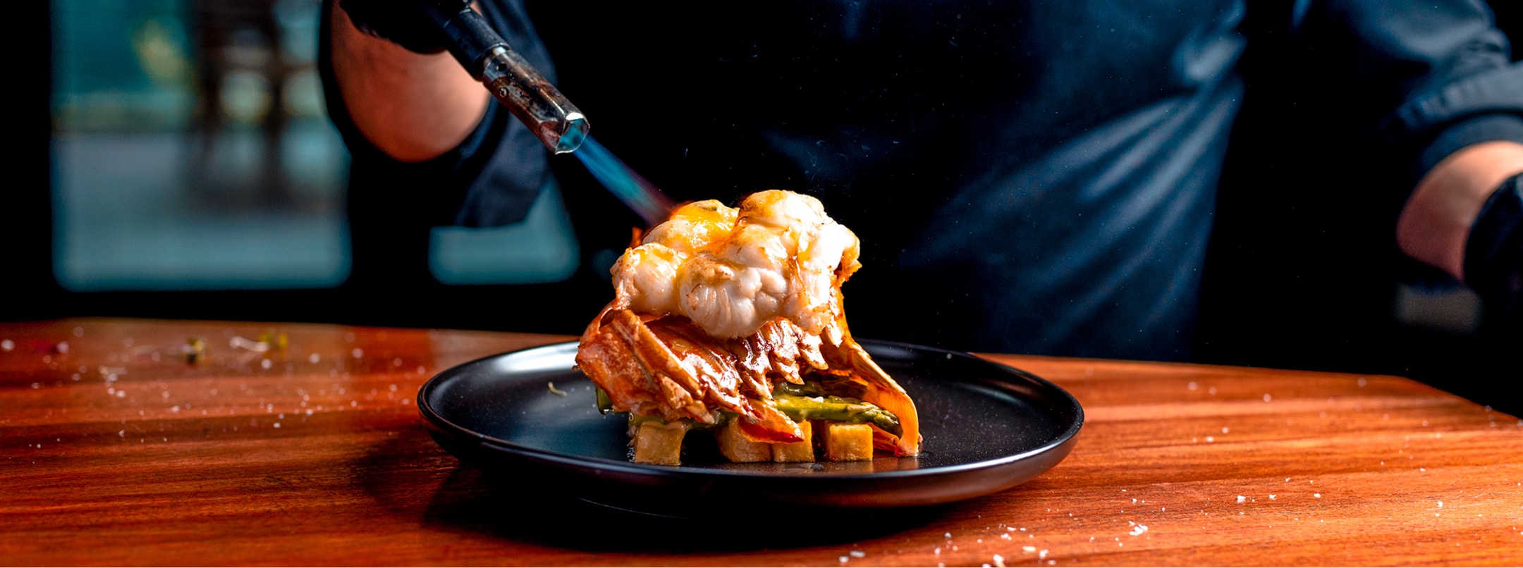 Nusr-Et signature dish prepared in the kitchen