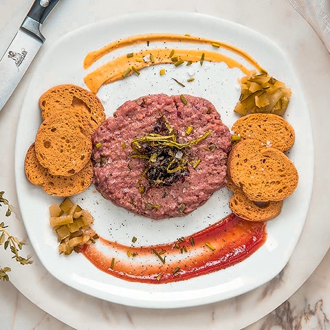 STEAK TARTAR - Nusr-Et signature dish